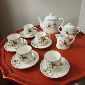 Childrens 15 pc Miniature Tea Set marked NIPPON